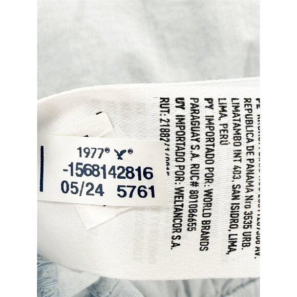 AE Lace Button-Up Cami Tank Top in Blue M - Picture 9 of 12